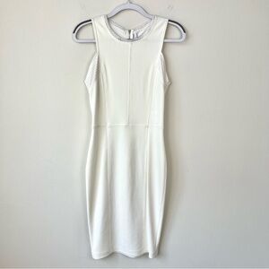 Faith Connexion White Midi Bodycon Dress